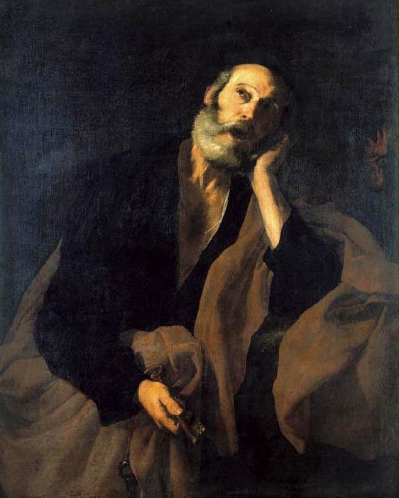 Jose de Ribera Arrependimento de Sao Pedro oil painting picture